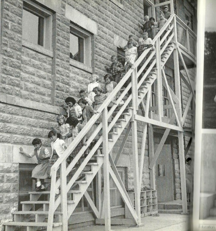 1950s Wendell Phillips School Fire Drill