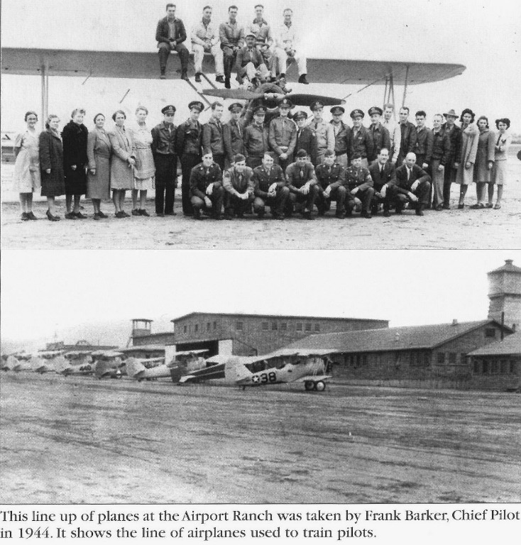 1944 Sunnyside Airport in 1944. Planes were for training