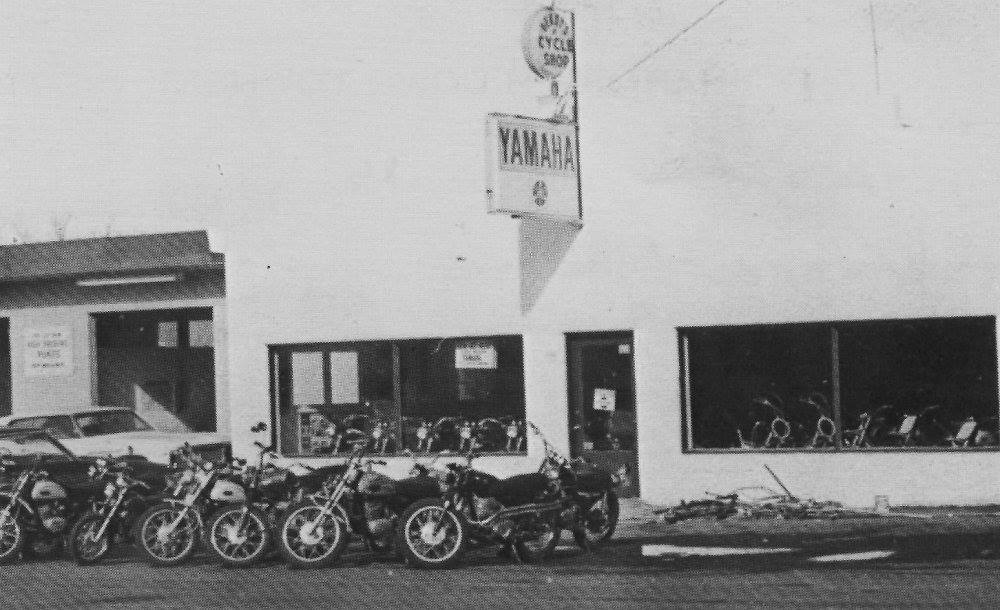1970 Dennys Cycle Shop after moving from the 13th and Hiway location